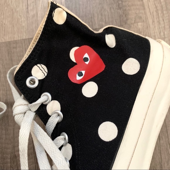 Comme Des Garçons Play X Converse High Top  Shoe - Picture 6 of 8